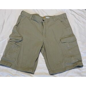 Carhartt Men's Tan‎ Rugged Relaxed Fit Canvas Shorts Size 38 Back Pockets